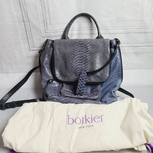 Botkier Warren Python Print Leather Backpack